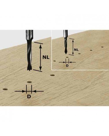 FESTOOL ФРЕЗА-СВЕРЛО ДЛЯ ИЗГОТОВЛЕНИЯ ОТВЕРСТИЙ ПОД ШКАНТЫ HW 