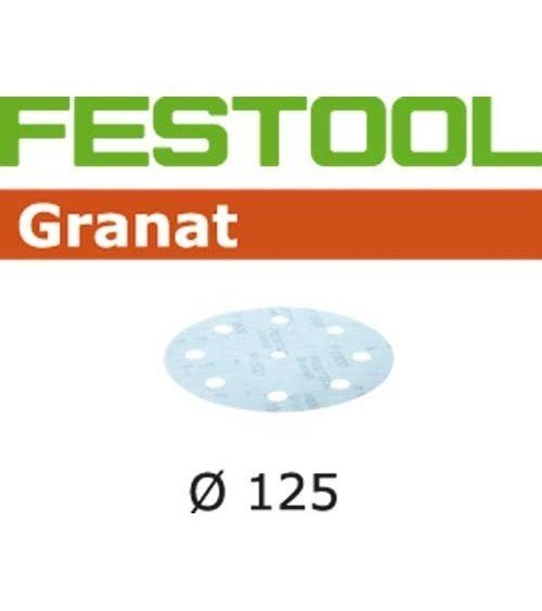 Festool šlifavimo popierius Granat STF D125/90 P1200 Gr 50X