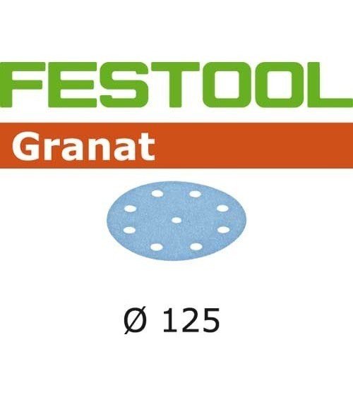 Festool šlifavimo popierius Granat STF-D125/90-P500-GR100X