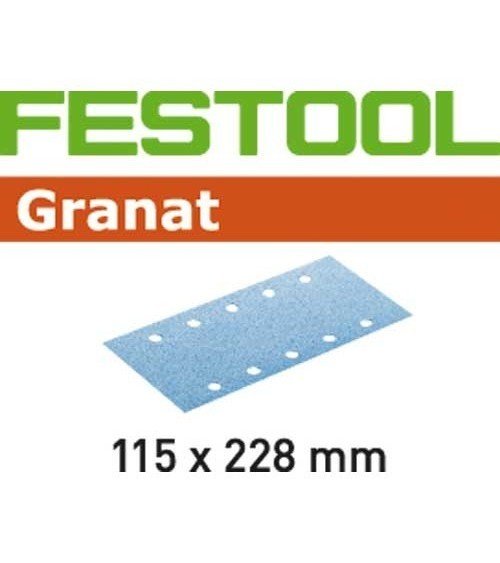 FESTOOL Шлифовальные листы STF 115X228 P80 GR/50