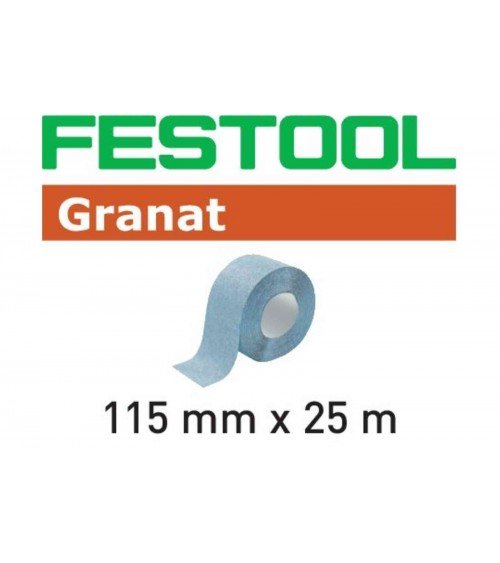 FESTOOL Шлифовальный материал StickFix в рулоне 115x25m P120 GR Granat