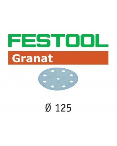 FESTOOL Шлифовальные круги STF D125/8 P40 GR/50 Granat