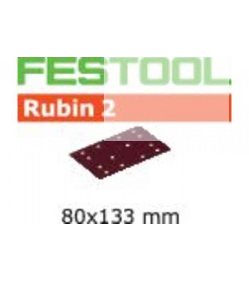 FESTOOL Шлифовальные листы STF 80X133 P60 RU2/50 Rubin 2