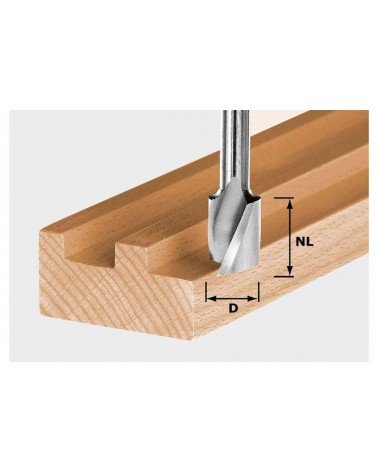 Festool spirālveida frēze gropēm HS, kāts 8 mm HS Spi S8 D10/30