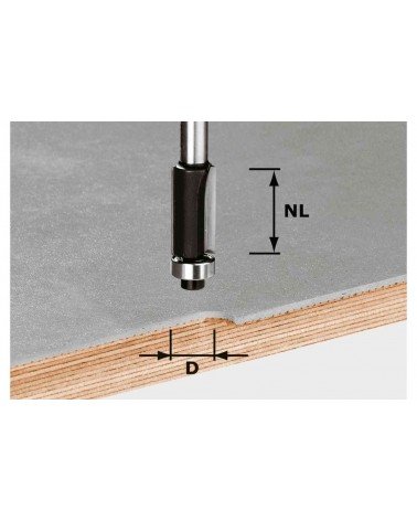 Festool malu frēze HW, kāts 8 mm HW S8 D12,7/NL25