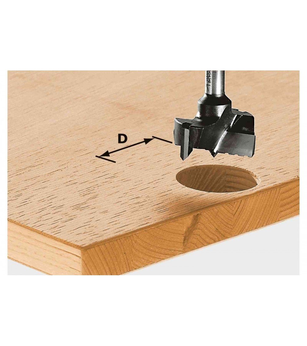 Festool frēze-urbis HW, kāts 8 mm HW S8 D20