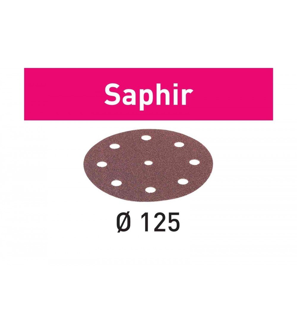 Šlif.popierius Saphir STF-D125/90-P24-SA/25