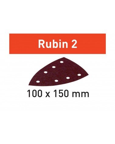 FESTOOL Шлифовальный лист  Rubin2 STF DELTA/100x150/7 P80 RU2/50