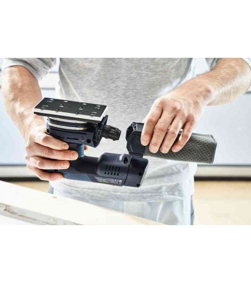 Festool akumulatora plakņu slīpmašīna RUTSCHER RTSC 400 Li 3,1 I-Set