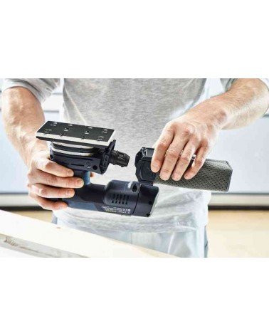 Festool akumulatora plakņu slīpmašīna RUTSCHER RTSC 400 Li 3,1 I-Set