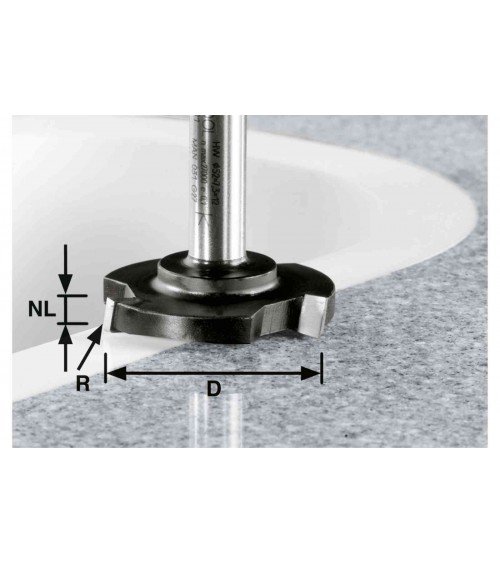 Festool evelējošā frēze HW, kāts 12 HW D 52/R1ss S12