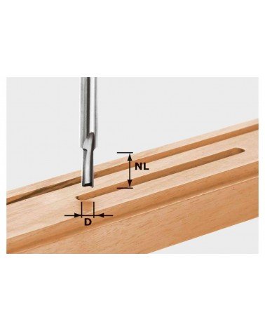 Festool malu frēze HW, kāts 8 mm HW S8 D5/12