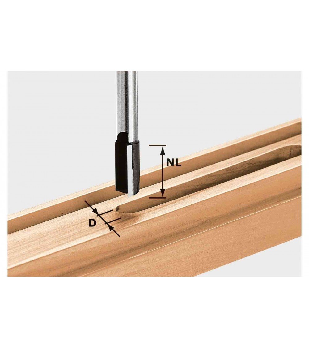 Festool malu frēze HW, kāts 8 mm HW S8 D24/20
