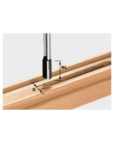 Festool malu frēze HW, kāts 8 mm HW S8 D24/20