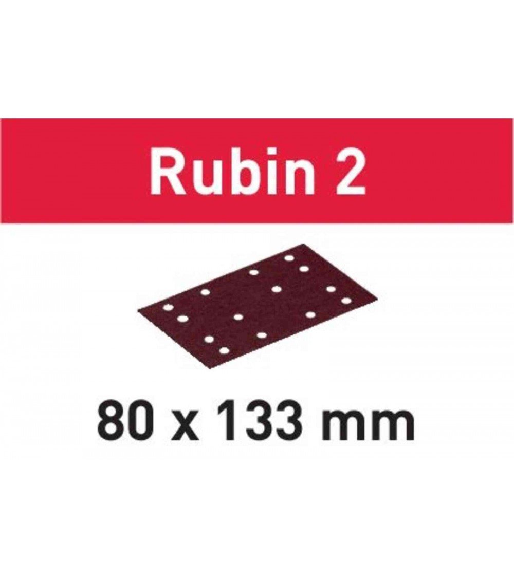 FESTOOL Шлифовальные листы Rubin 2 STF 80X133 P220 RU2/50