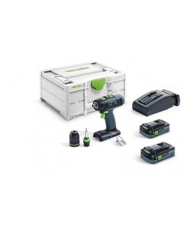 Festool akumulatora urbis-skrūvgriezis T 18+3 HPC 4,0 I-Plus