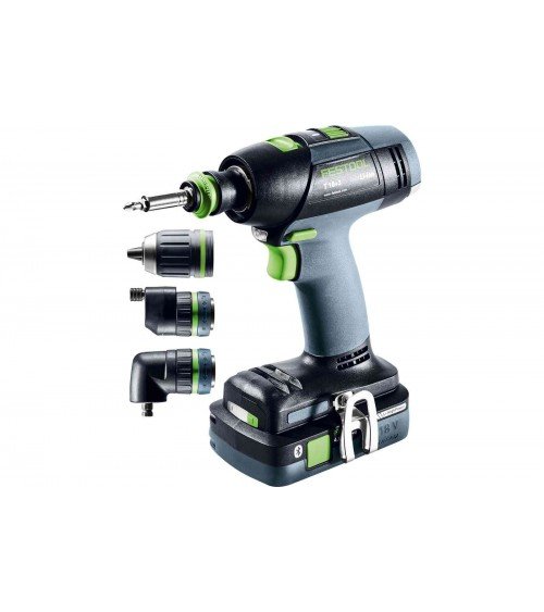 Аккумуляторная дрель-шуруповёрт T 18+3 HPC 4,0 I-Set FESTOOL