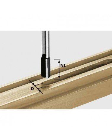 FESTOOL Freza kraštams lyginti HW, kotelis 12 mm HW S12 D12/40