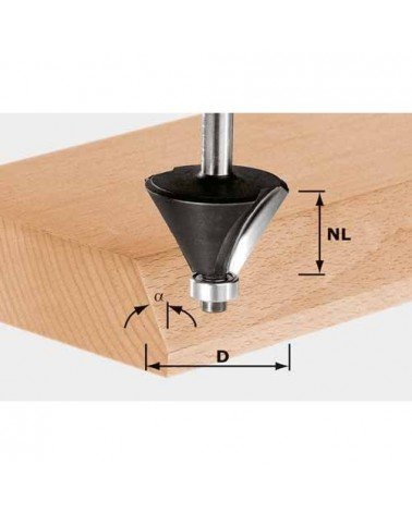 FESTOOL ФРЕЗА ДЛЯ ПРОФИЛИРОВАНИЯ ФАСОК HW С ХВОСТОВИКОМ 