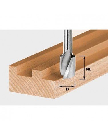 FESTOOL ФРЕЗА ПАЗОВАЯ СПИРАЛЬНАЯ HW С ХВОСТОВИКОМ 8 ММ HW SPI S8 D4/10